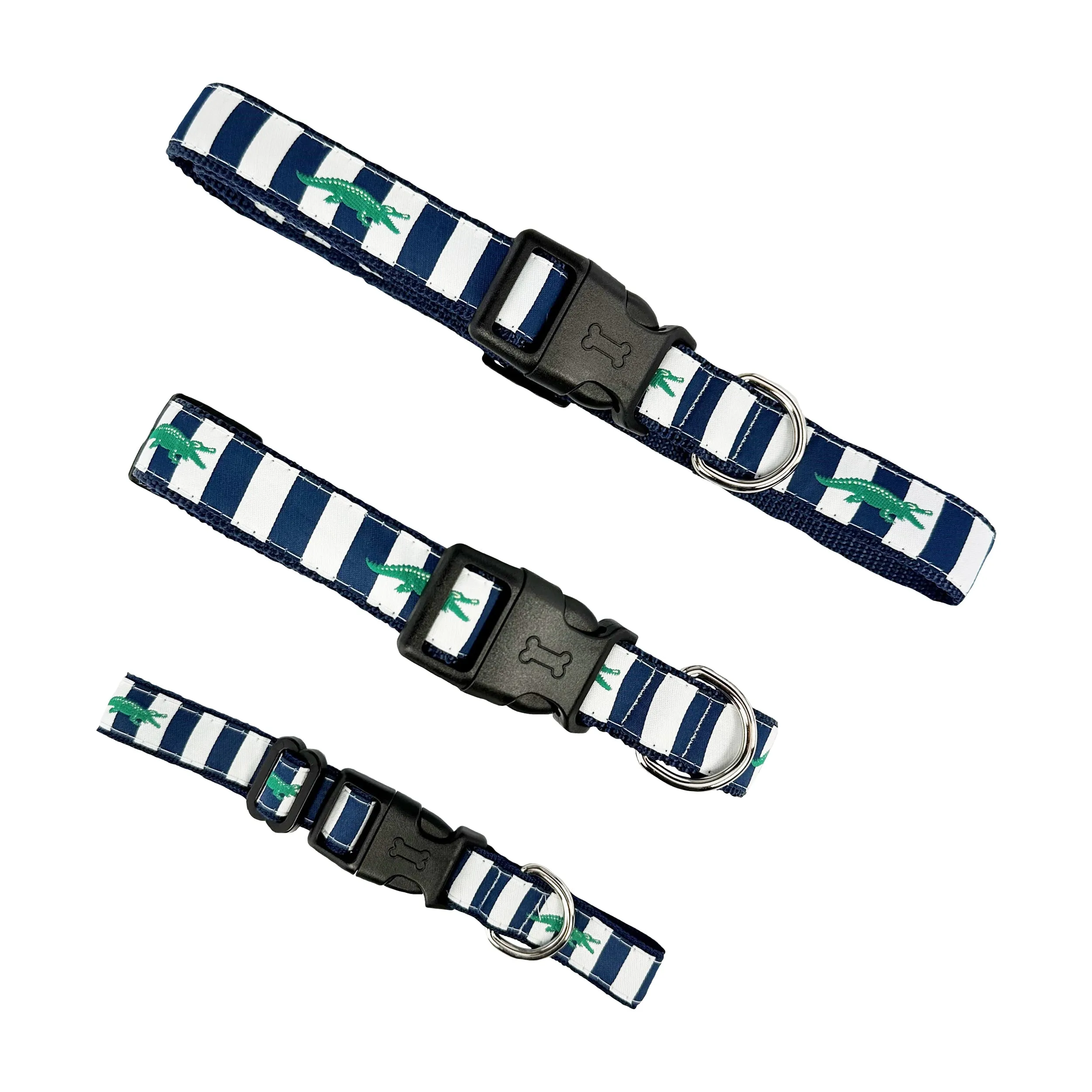 Alligators (Navy) - Dog Collar