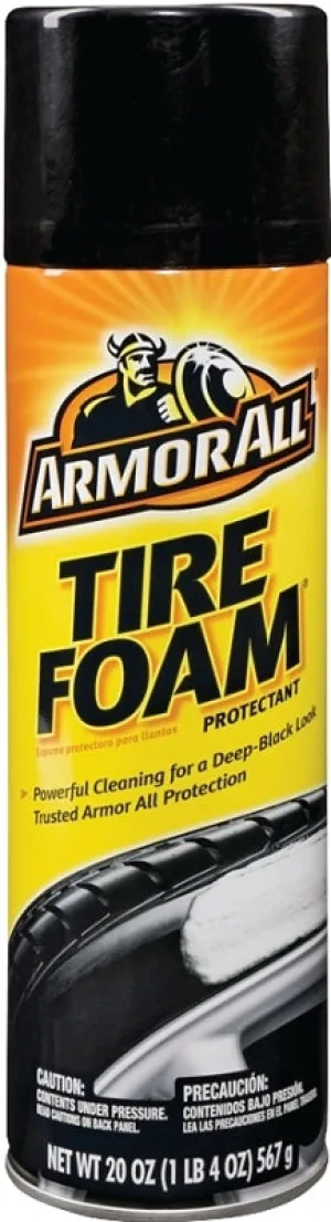 Armor All 40320 Tire Foam Protectant, 20 oz, Aerosol Can, Liquid :EA: QUANTITY: 1