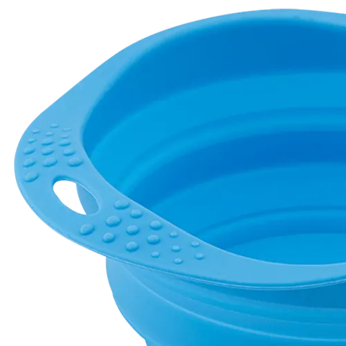 Beco Collapsible Travel Bowl Blue Small