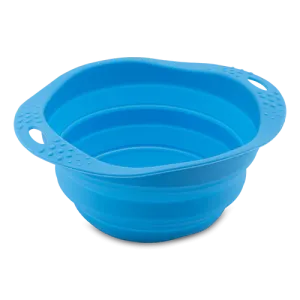 Beco Collapsible Travel Bowl Blue Small