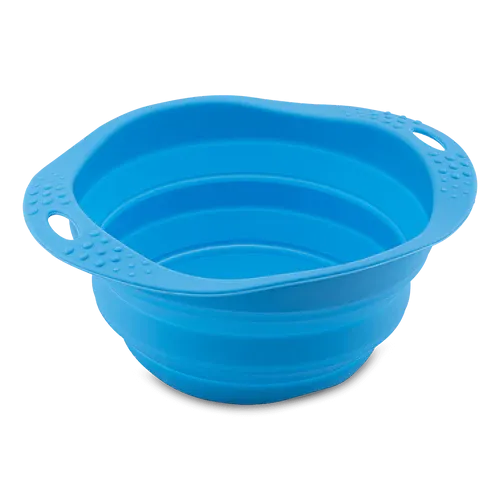 Beco Collapsible Travel Bowl Blue Small