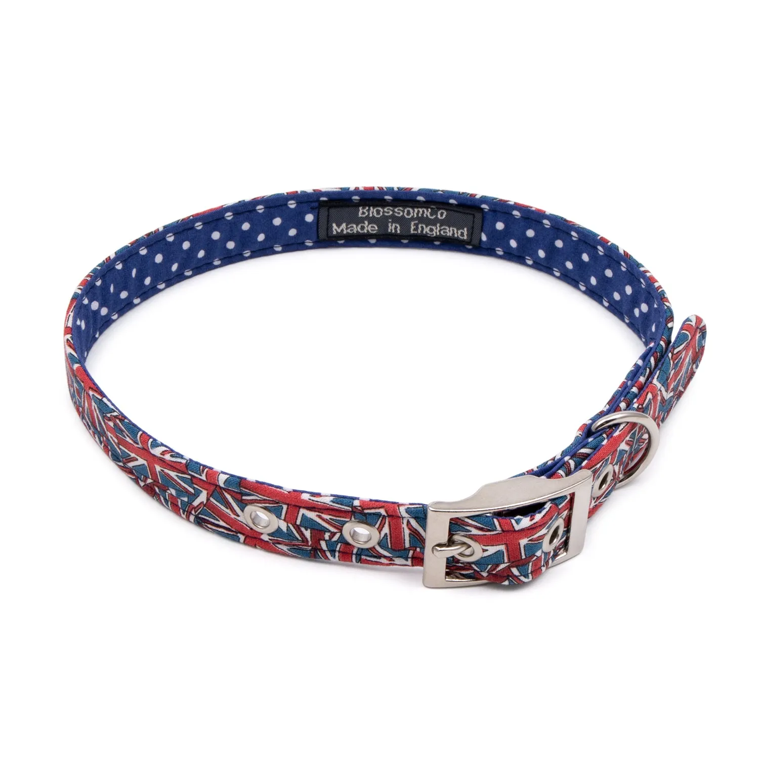 BlossomCo Union Jack Dog Collar