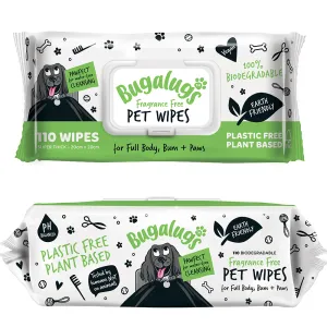 Bugalugs™  Biodegradable Wipes - Fragrance Free