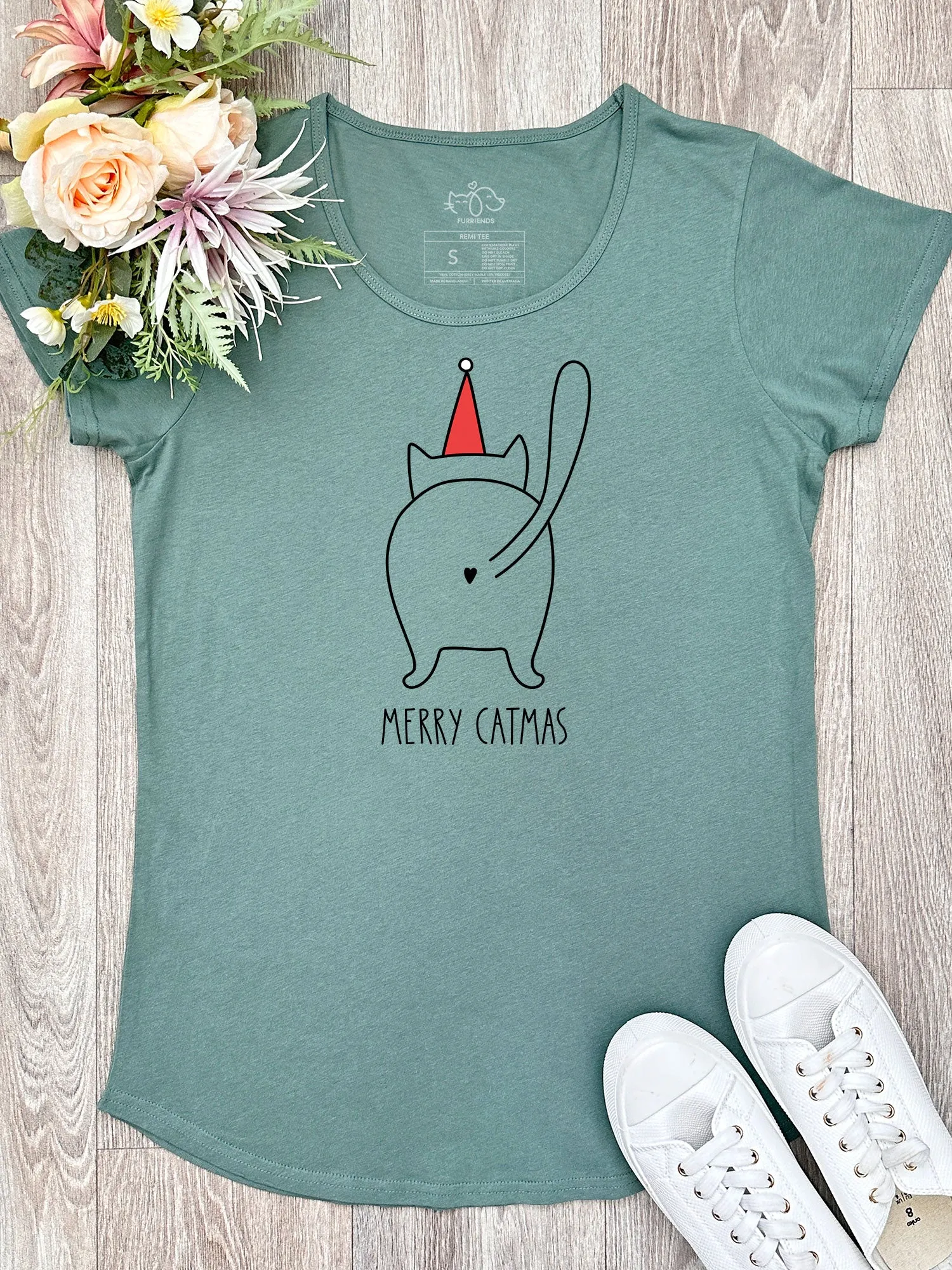 Catmas Greetings Remi Women's Tee