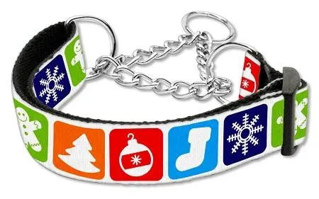 Classic Christmas Nylon Ribbon Collar Martingale Medium