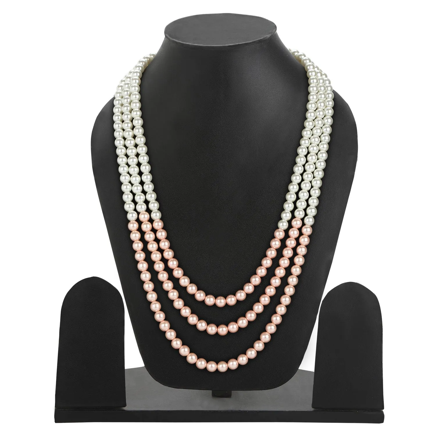 Classic Pearl Necklace Combo