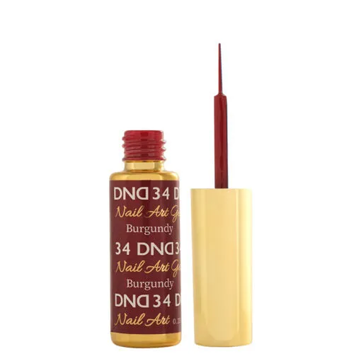 DND - Gel Nail Art Liner - Burgundy - #034