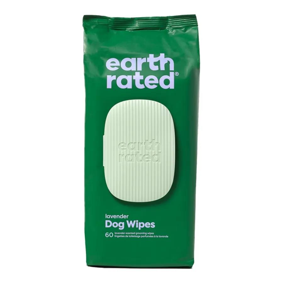 Earth Rated Lavender Scented Dog Wipes 60ct