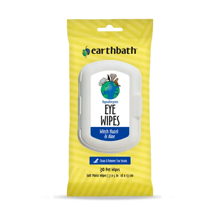 Earthbath Hypoallergenic Eye Wipes with Witch Hazel & Aloe