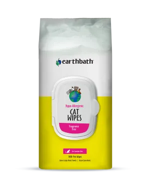 EarthBath Hypoallergenic Grooming Wipes for Cats 100-Count