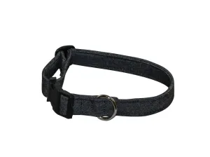 Elmo's Closet Black Jeans Dog Collar