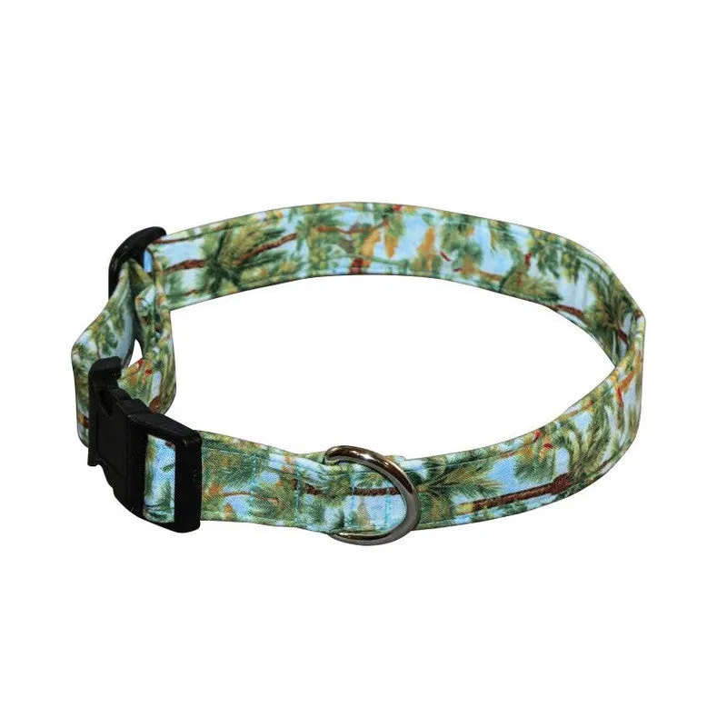 Elmo's Closet Breezy Palms Dog Collar