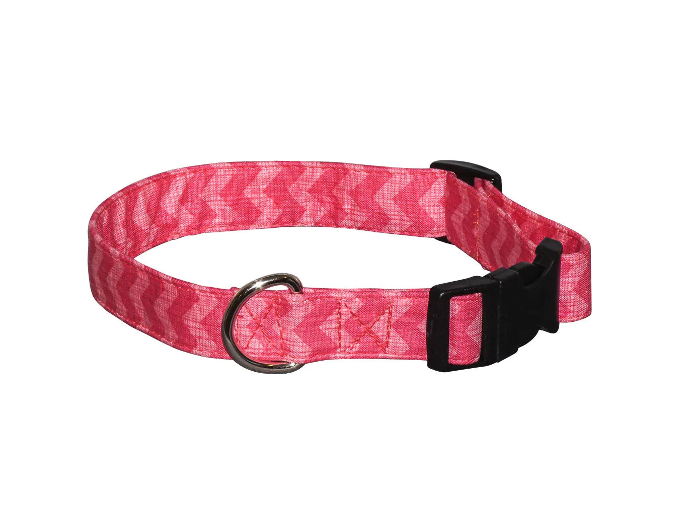 Elmo's Closet Ric Rac Dog Collar - Salmon