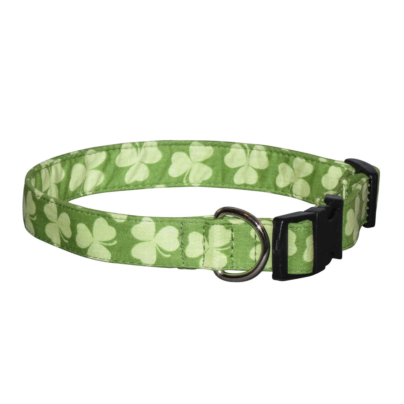 Elmo's Closet Shamrock Stripe Dog Collar