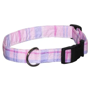 Elmo's Closet Sparkle Plaid Dog Collar