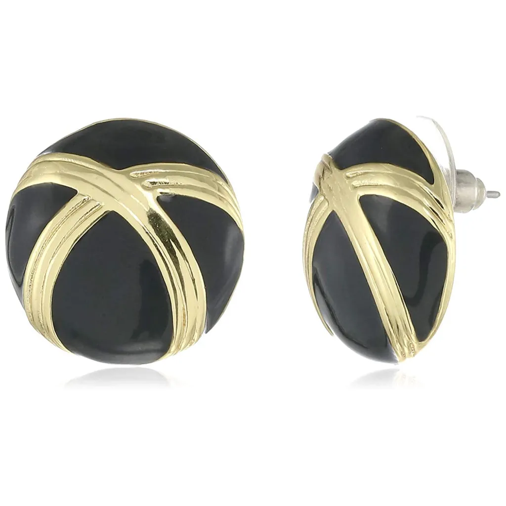 Estele Fancy Circular black fancy latest Studs for women