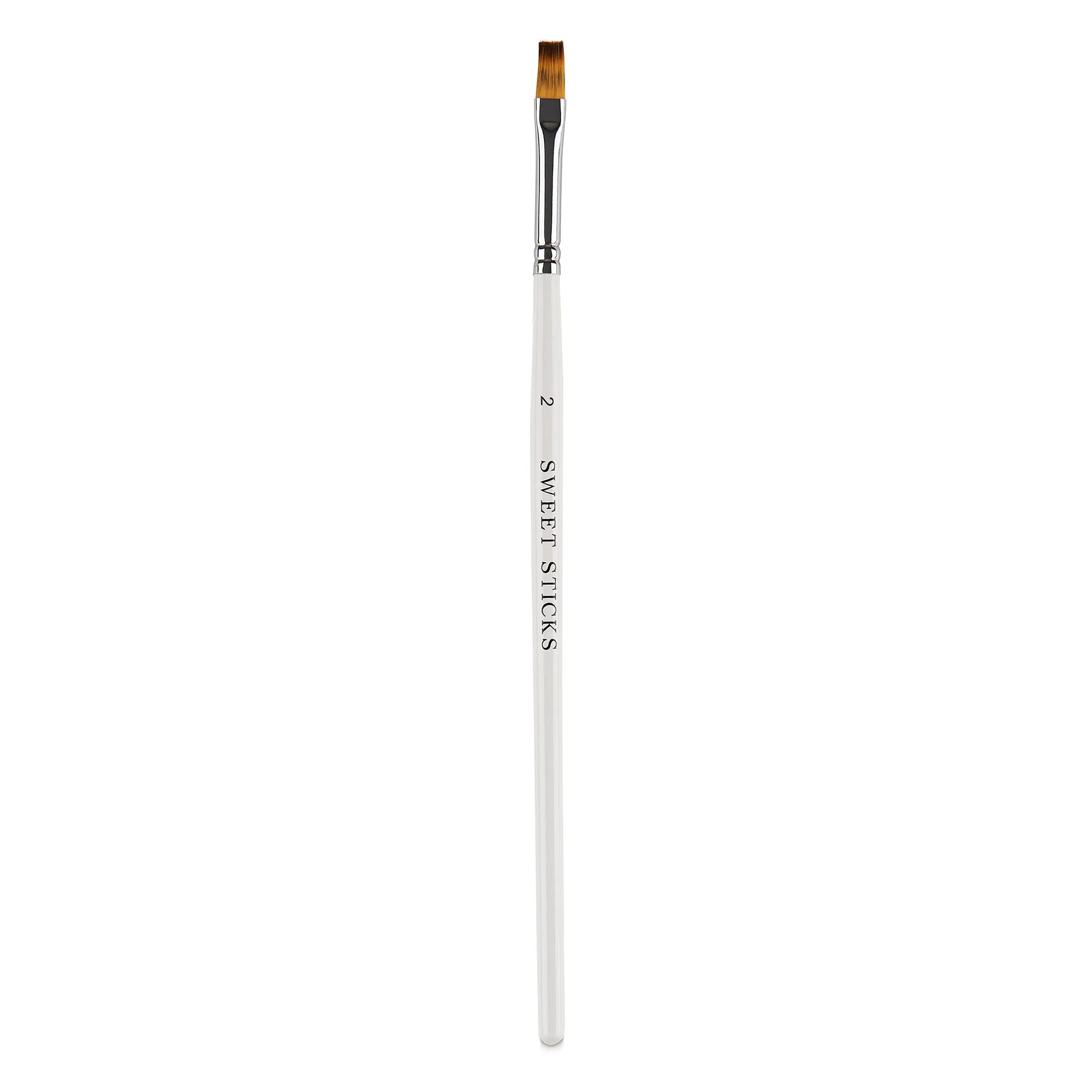 FLAT BRUSH #2 Food Grade Culinary Paint Brush by Sweet Sticks use with Edible Paint, Cookie Painting, Cake Decorating