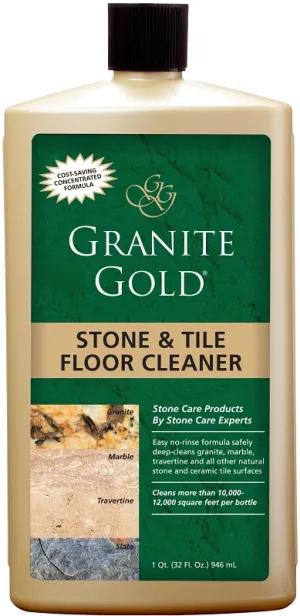 Granite Gold GG0035 Floor Cleaner, 32 oz, Bottle, Liquid, Fresh Citrus, Yellow :EA: QUANTITY: 6