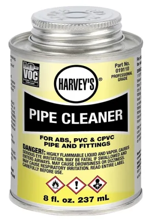 Harvey 19110-24 Pipe Cleaner, Liquid, Clear, 8 oz Can :EA: QUANTITY: 1