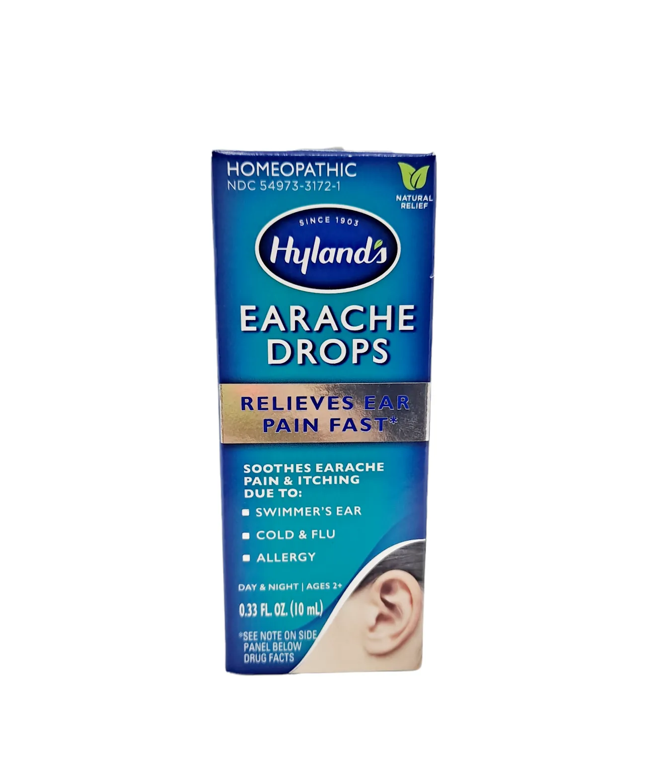 Hyland's Earache Drops /Relief Ear Pain Fast /.33 FL OZ