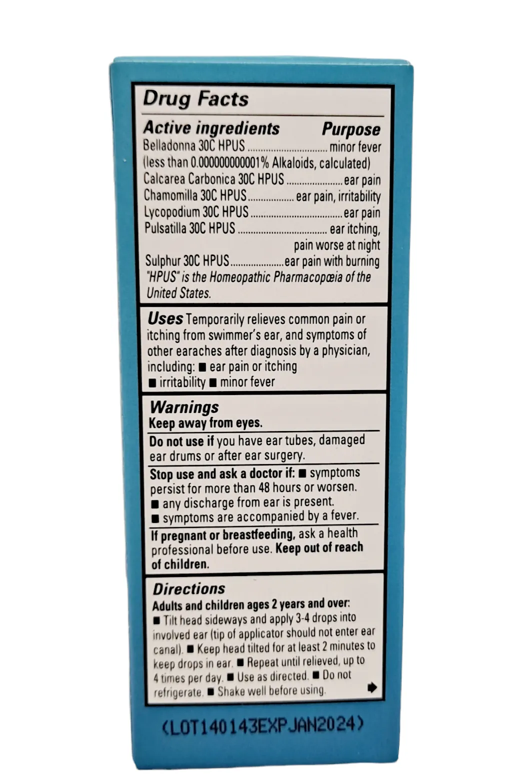 Hyland's Earache Drops /Relief Ear Pain Fast /.33 FL OZ