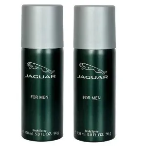 Jaguar Classic Green Body Spray Deodorant for Men (Set of 2 x 150 ml)