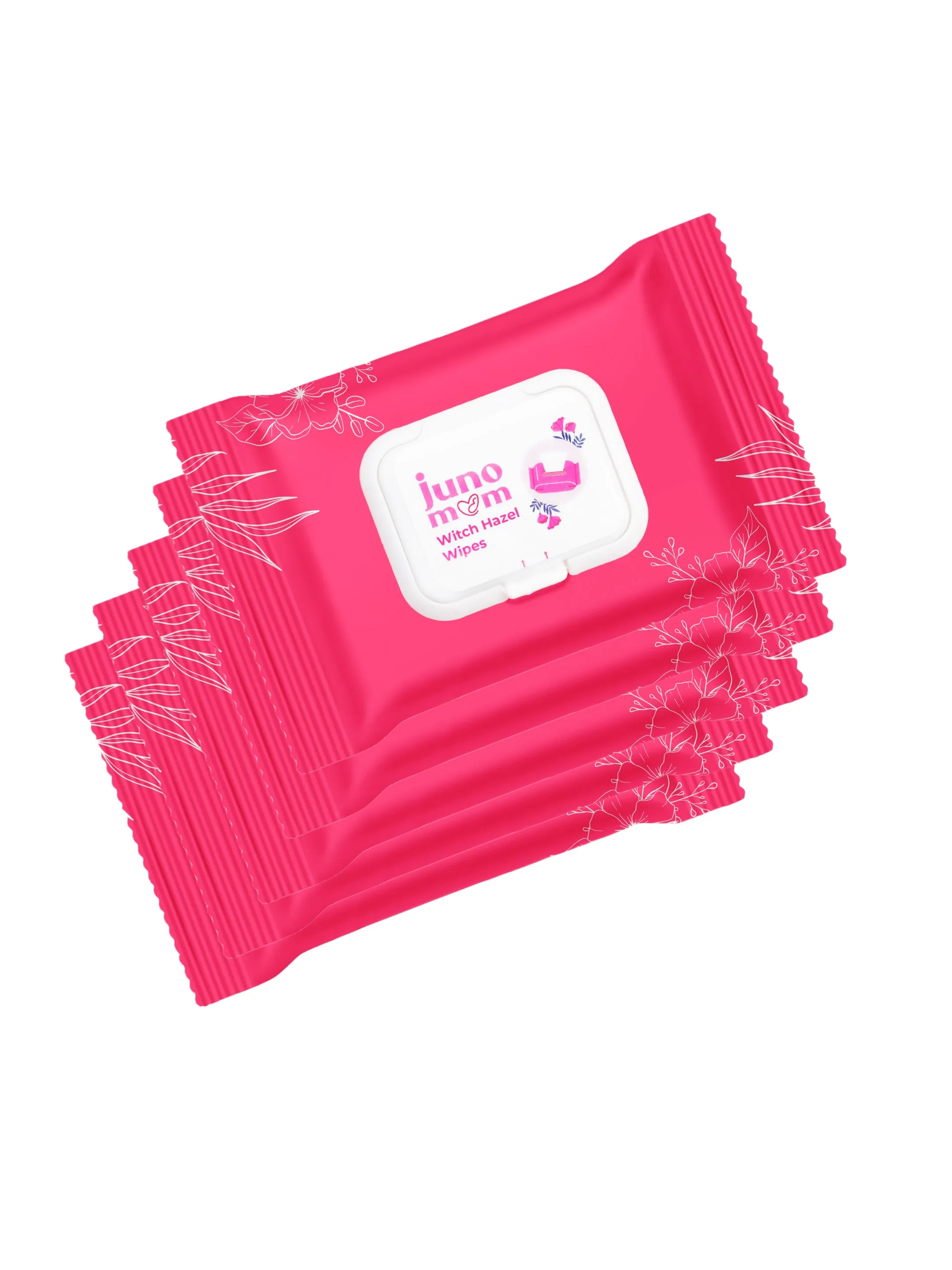 Juno Moms Witch-Hazel Wipes (Set of 5) | Intimate Wipes for New Moms