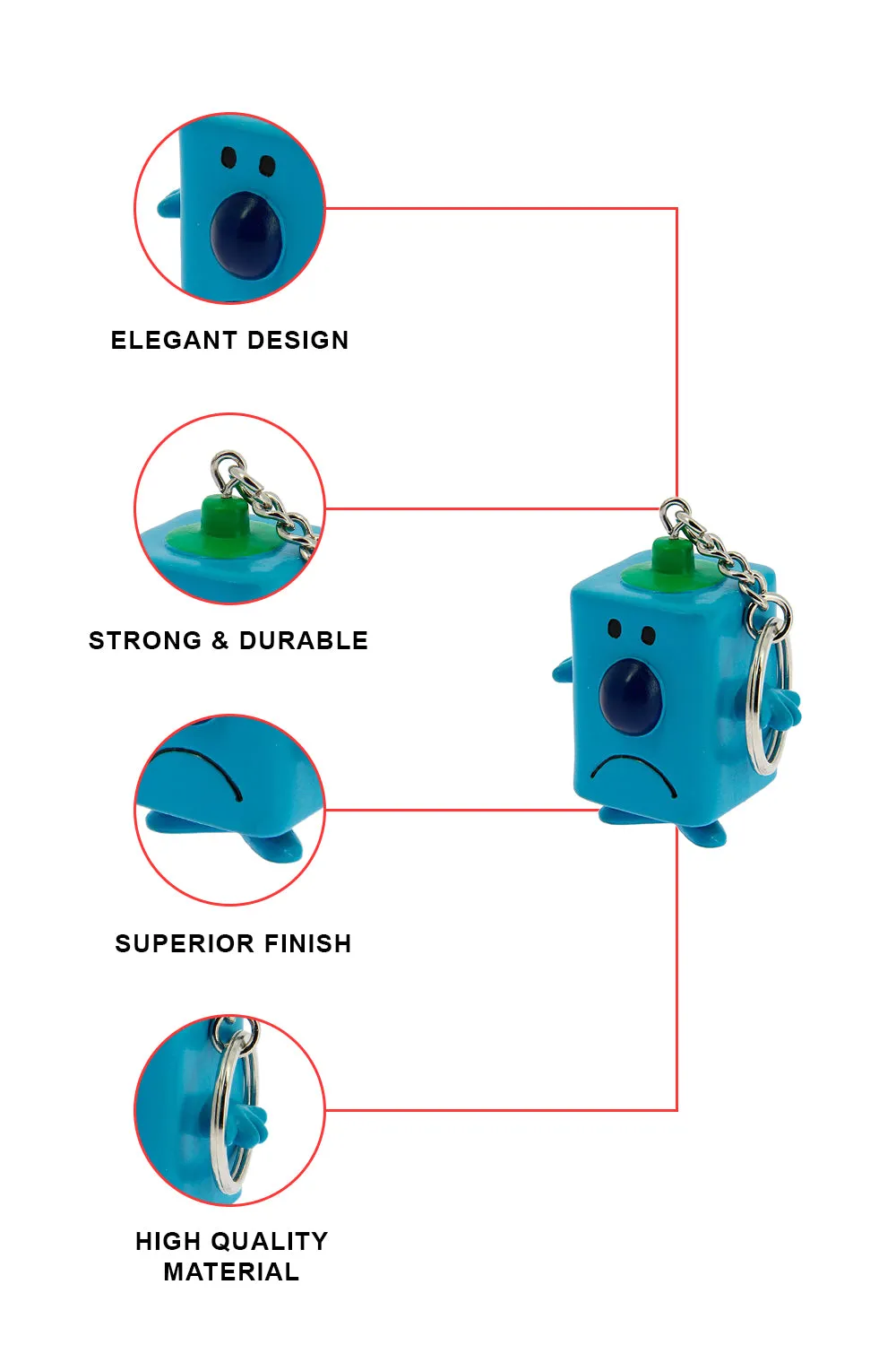 Mr. Men Mr. Grumpy 3D Key Ring