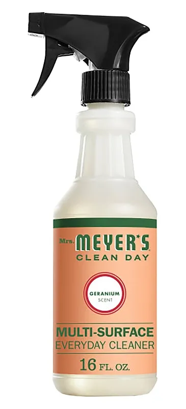 Mrs. Meyer's Clean Day 13441 Cleaner, 16 oz Spray Bottle, Liquid, Geranium :EA: QUANTITY: 1