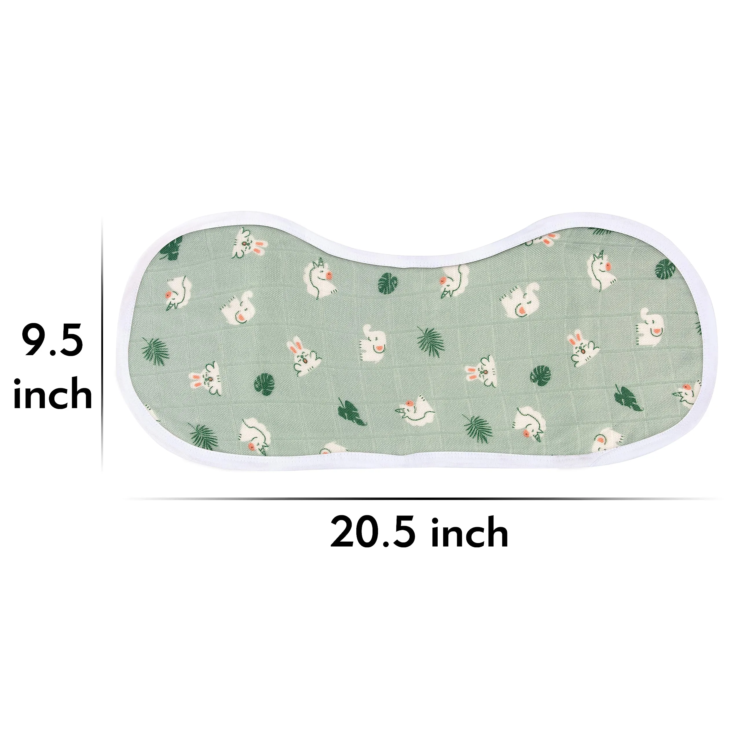 Mush Super Soft 100% Bamboo Terry Washcloth/Reusable Baby Wipes/Baby Towel for New Born || 500 GSM || Absorbent, Anti-Microbial, Sensitive Skin Friendly. (2, Rabbit Blue, Rabbit Green)