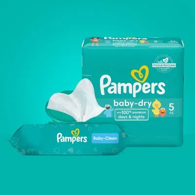 Pampers Baby Dry Enormous Disposable Diapers - Size 7 - 88ct