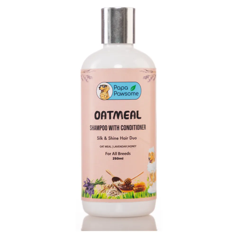 Papa Pawsome Oatmeal Shampoo with Conditioner for Dogs