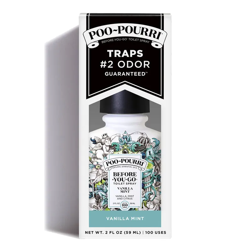 Poo-Pourri Vanilla Mint Scent Odor Eliminator 2 oz Liquid