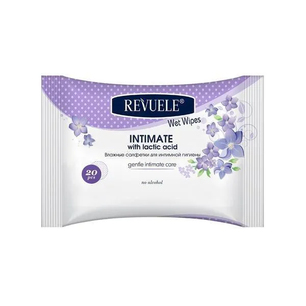 Revuele Wet Wipes Intimate Hypoallergenic With Lactic Acid