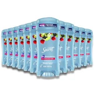 Secret Clear Gel Berry Antiperspirant & Deodorant  2.6 Oz - 12 Pack