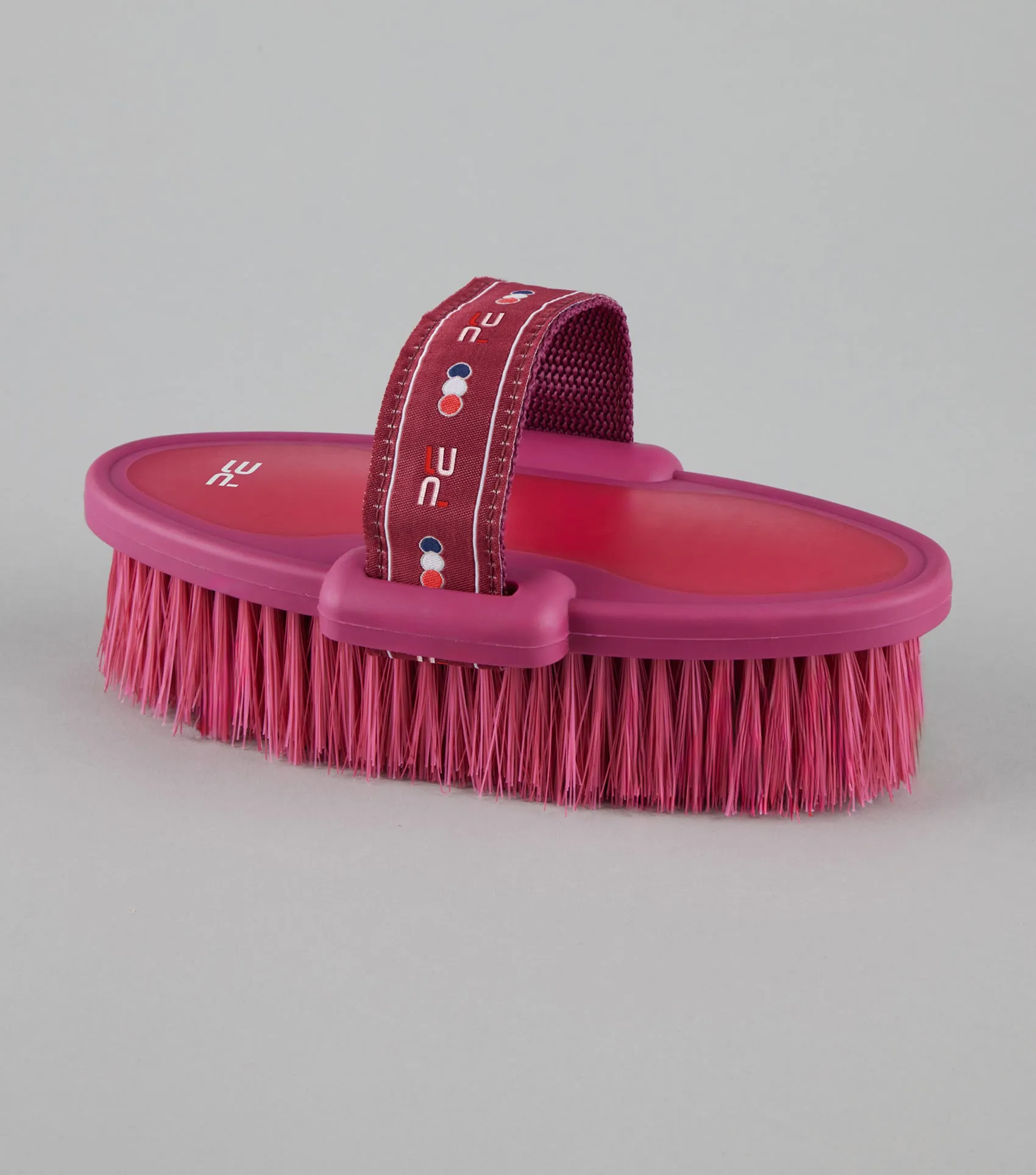 Soft-Touch Body Brush Wine & Fuchsia