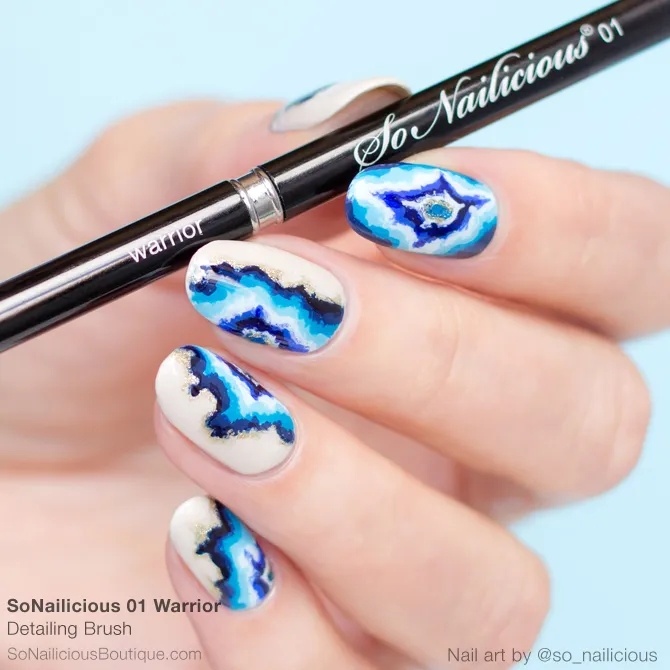 SoNailicious Brush 01 WARRIOR - Detailing Nail Art Brush