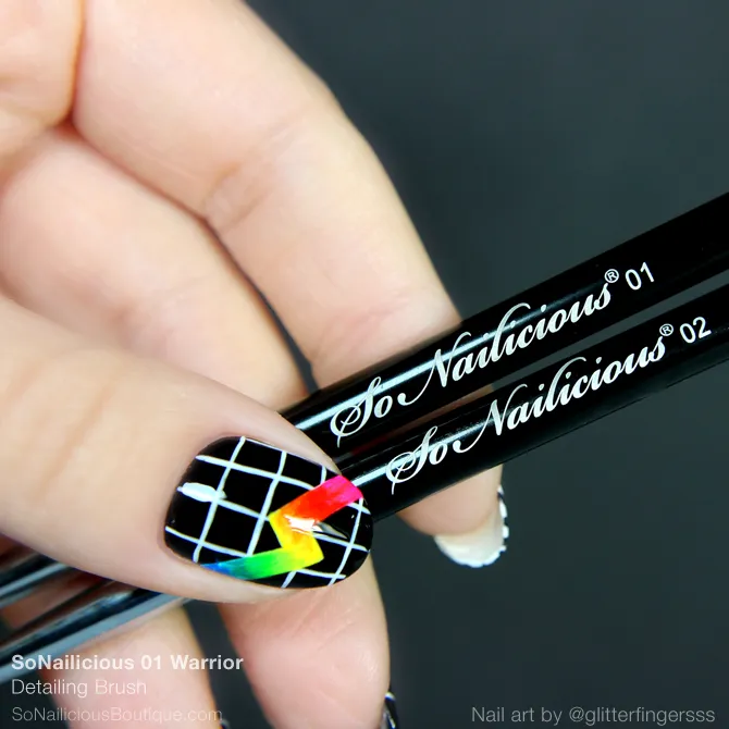 SoNailicious Brush 01 WARRIOR - Detailing Nail Art Brush