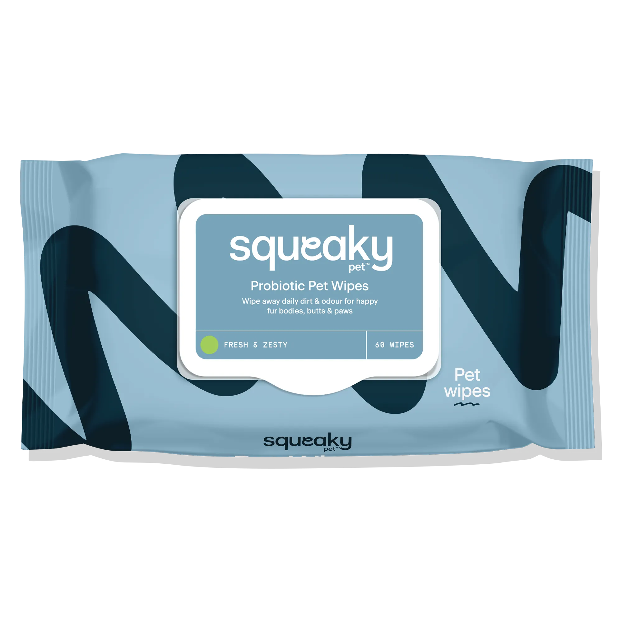 Squeaky Pet Probiotic Pet Wipes Fresh & Zesty