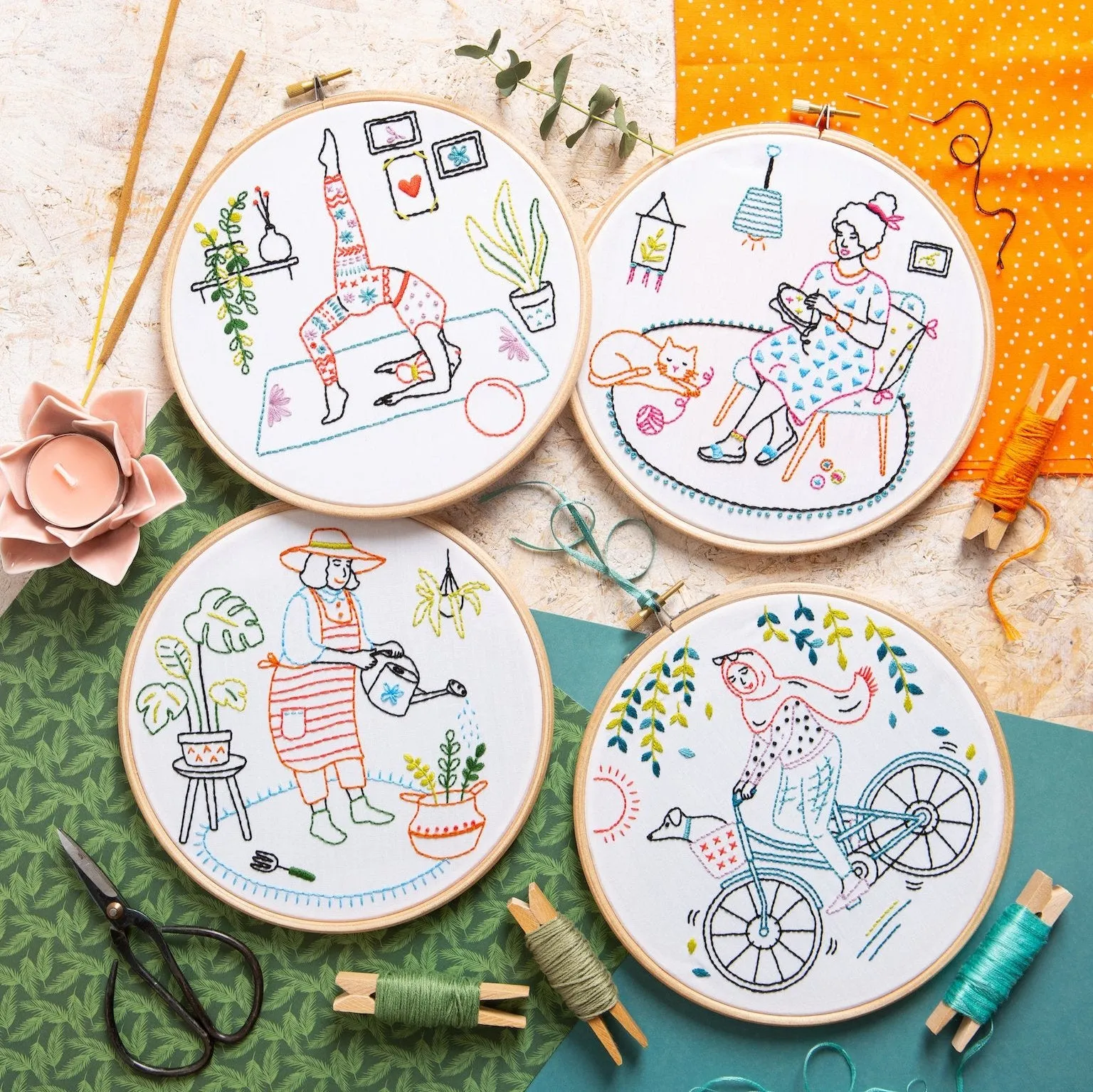 Swim Embroidery Kit (Wonderful Women Collection)