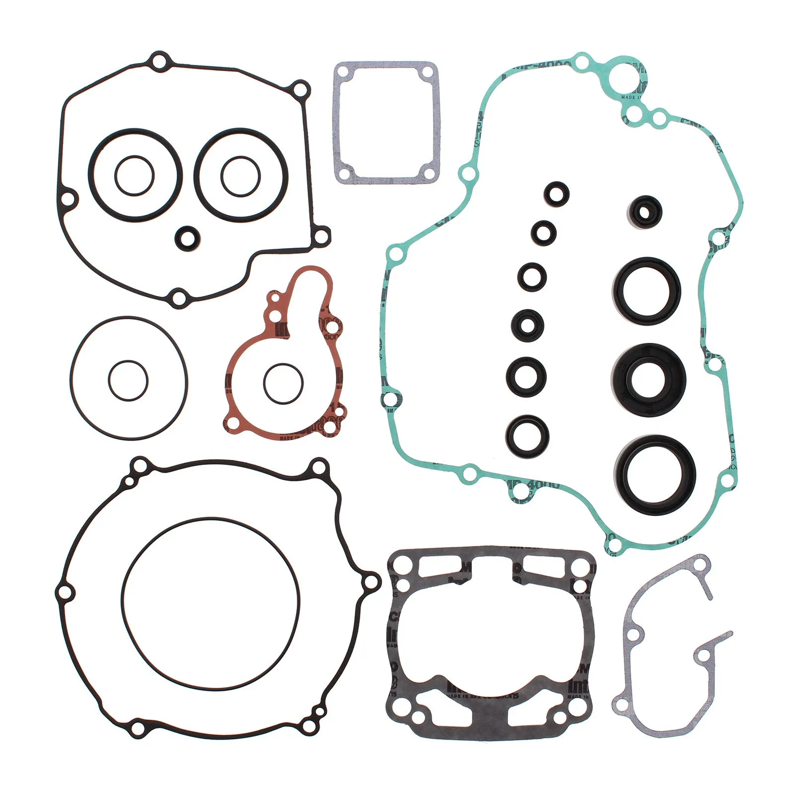 VERTEX COMPLETE GASKET SET W/ OIL SEALS KAW KX125 03-05