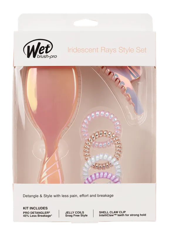 WetBrush Pro Detangler Iridescent Ray Style Set